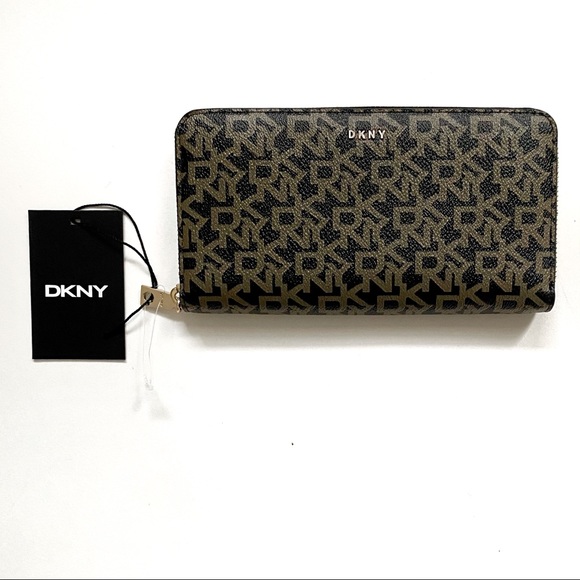 DKNY Bryant Zip Around Logo Continental Wallet NWT - Picture 7 of 11